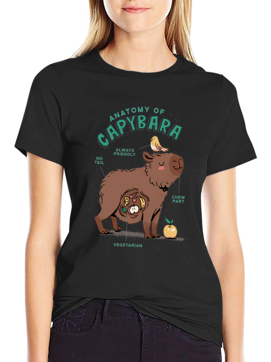 Anatomy of a Capybara Graphic T-Shirt