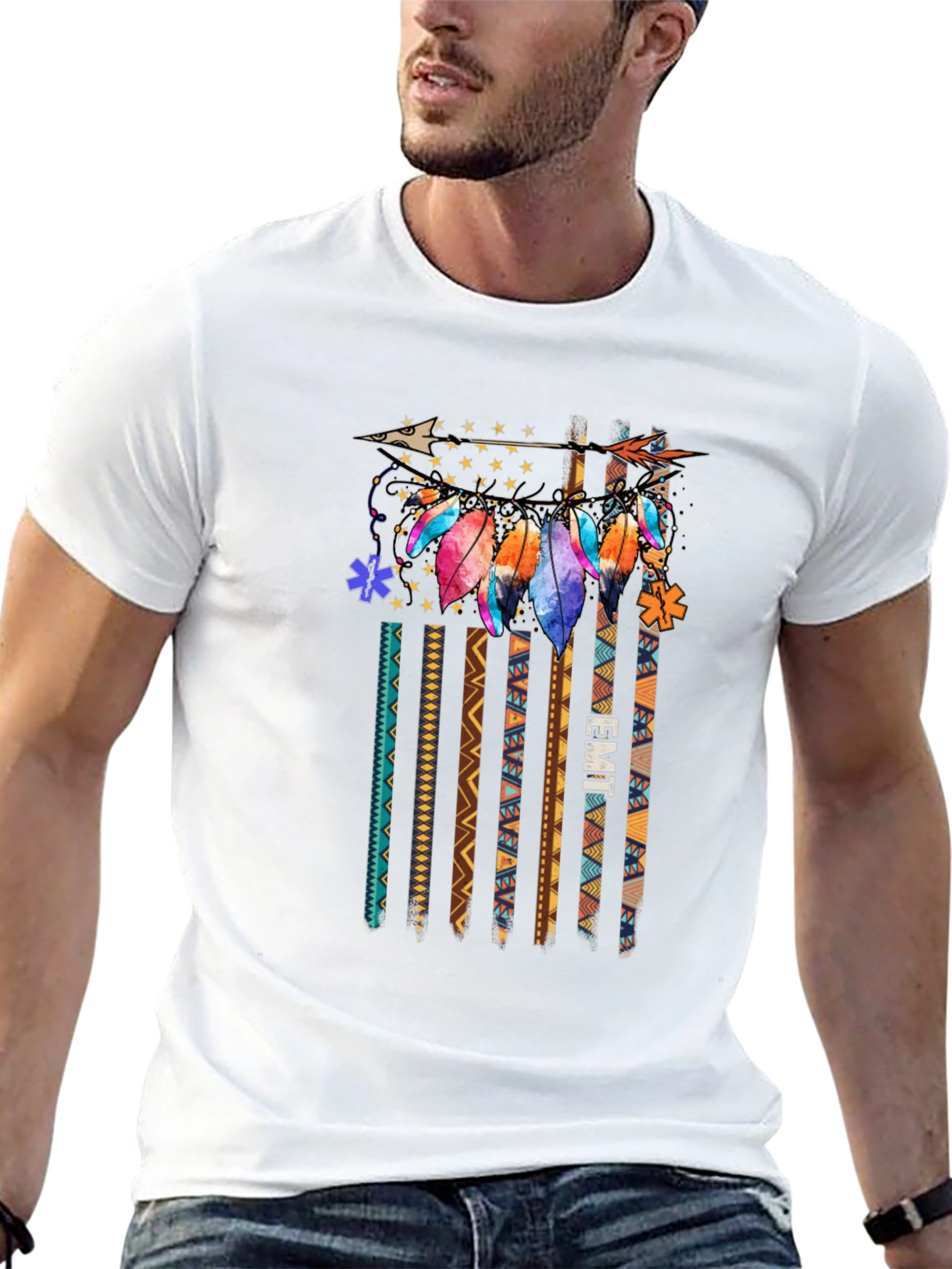 EMT Feather Arrow Graphic Tee