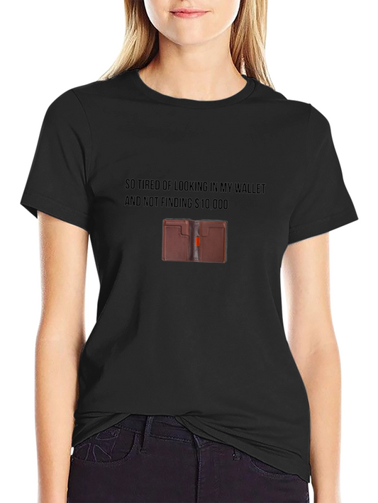 Humorous Wallet T-Shirt - $10000 Wish!