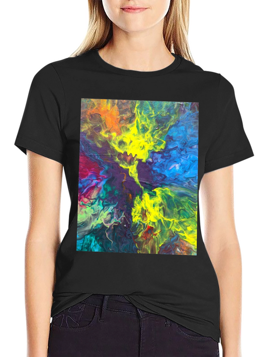 Abstract Art Graphic Tee - Vivid Colors