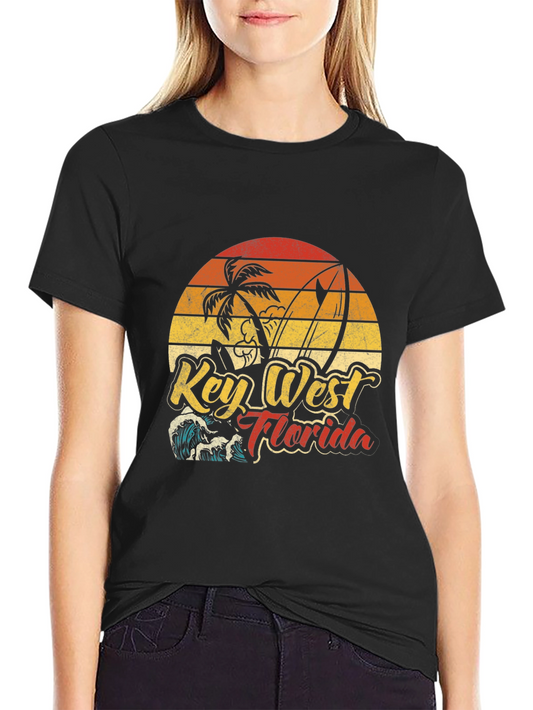 Key West Florida Graphic Tee - Beach Surf Style