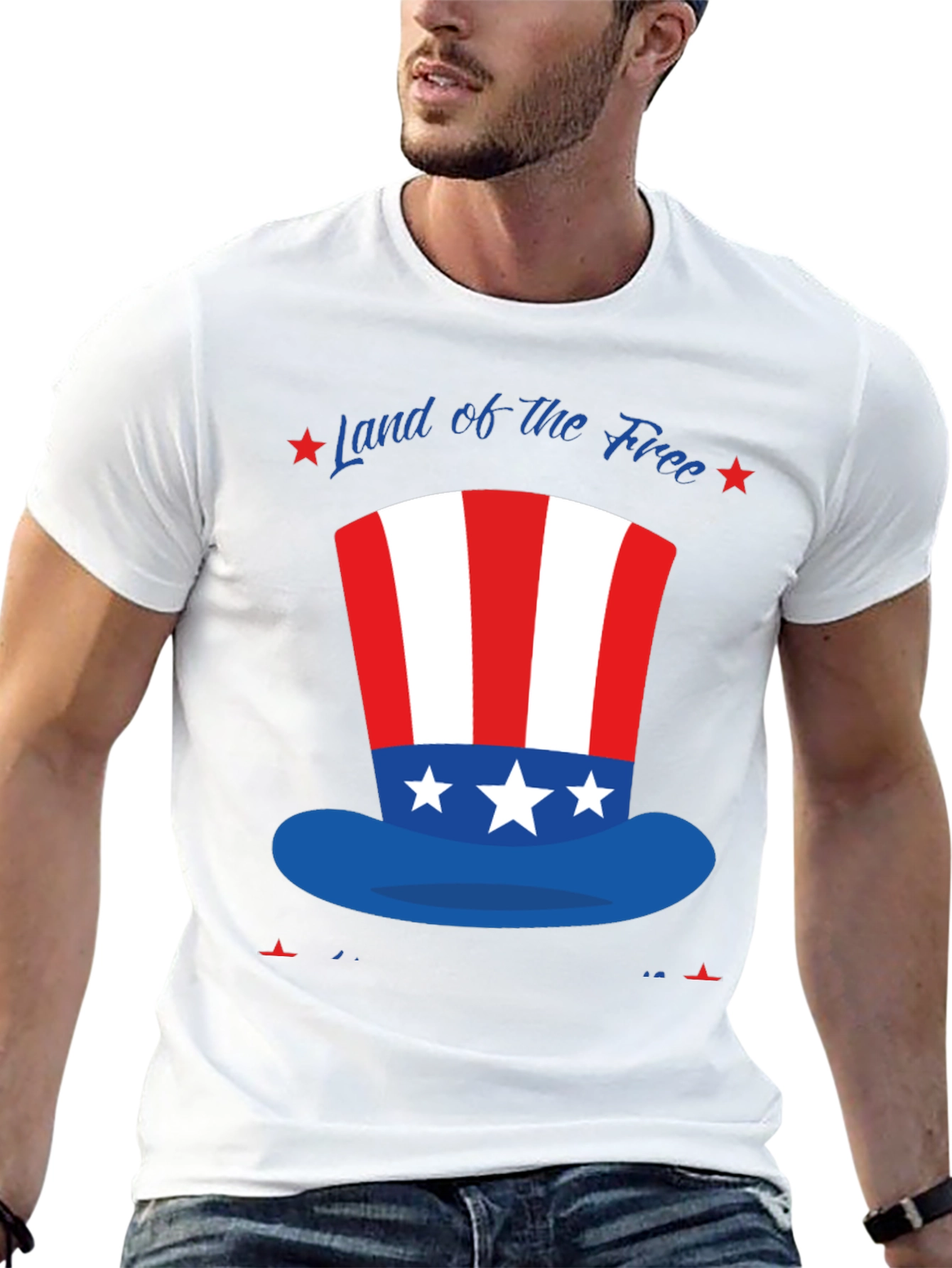 Patriotic Top Hat Graphic Tee