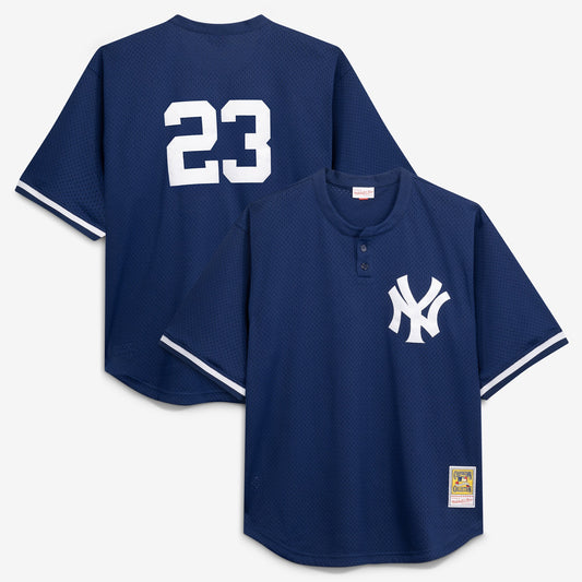 Don Mattingly New York Yankees Mitchell &amp;amp; Ness Cooperstown Collection Big &amp;amp; Tall Mesh Batting Practice Jersey - Navy