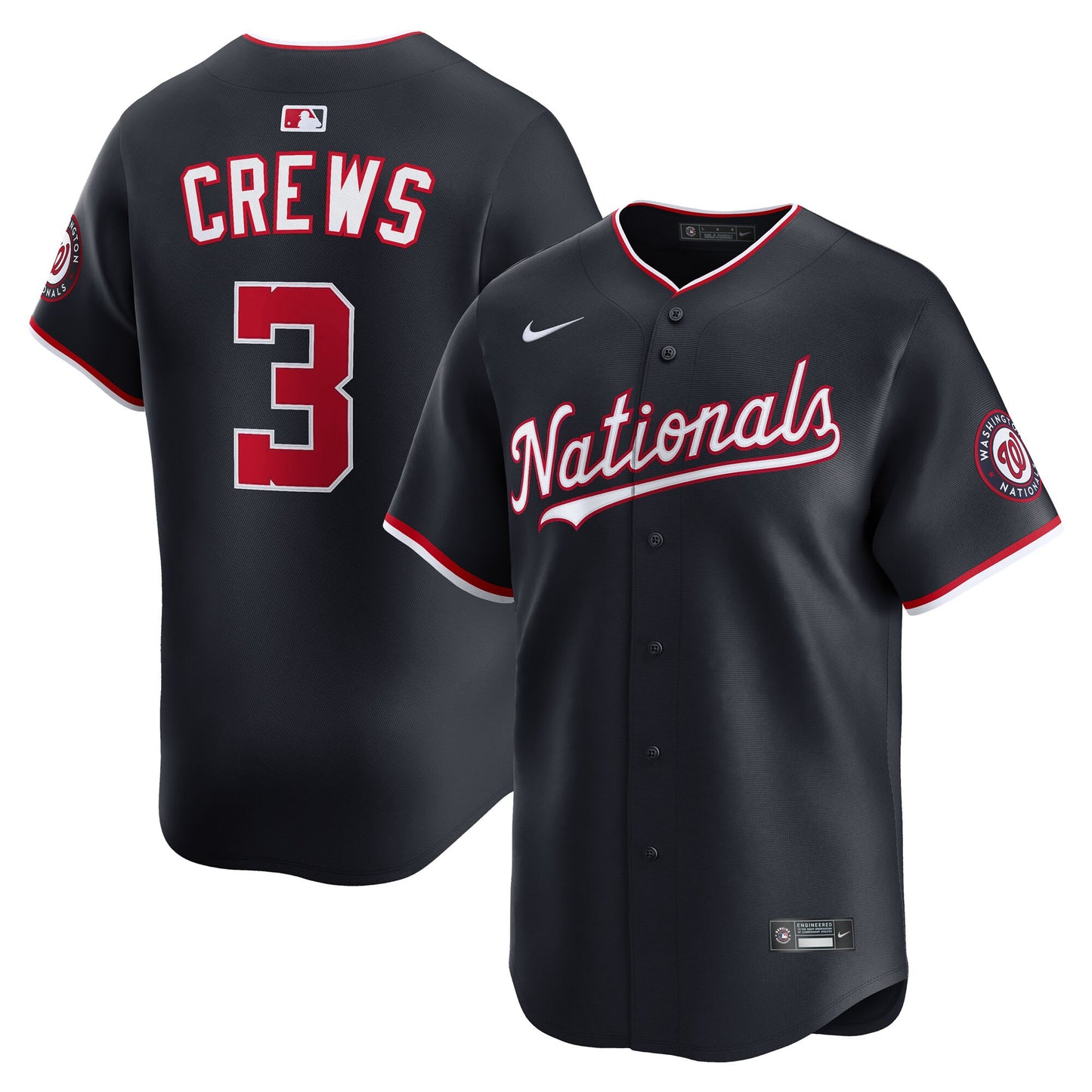Dylan Crews Washington Nationals Nike Alternate Limited Jersey - Navy