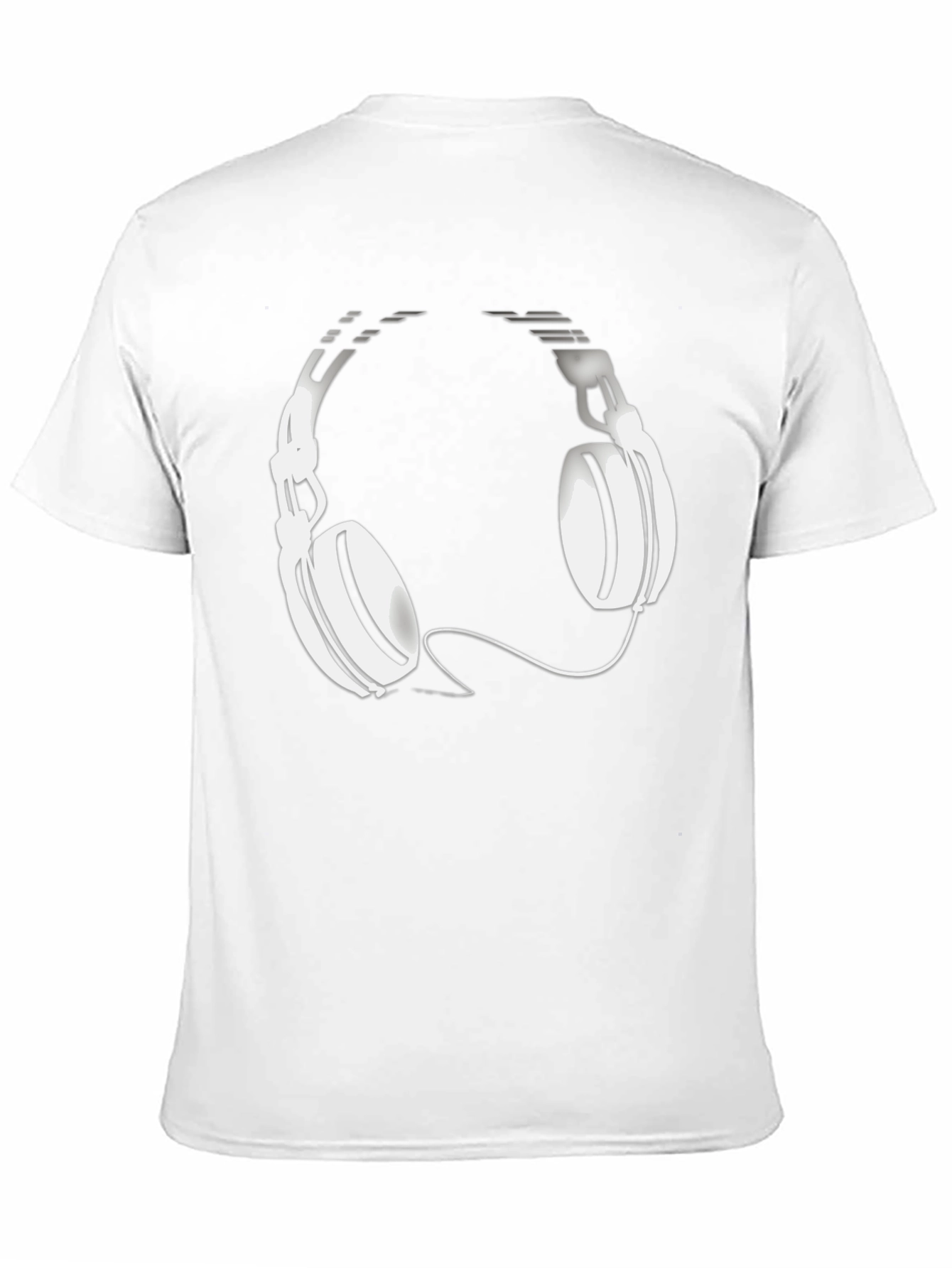 Cool Black T-Shirt with Headphone Graphic