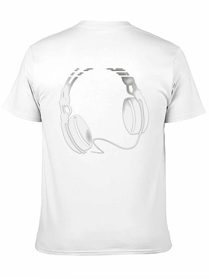 Cool Black T-Shirt with Headphone Graphic