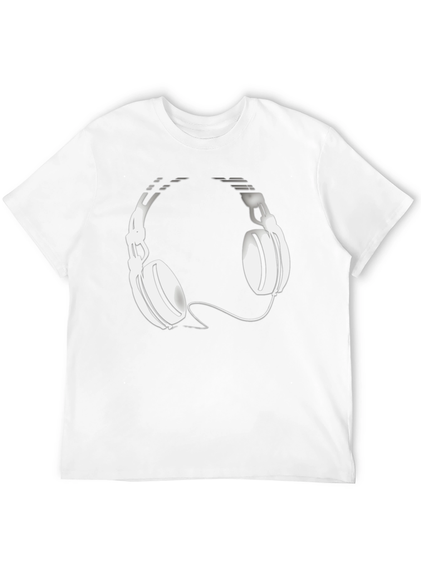 Cool Black T-Shirt with Headphone Graphic