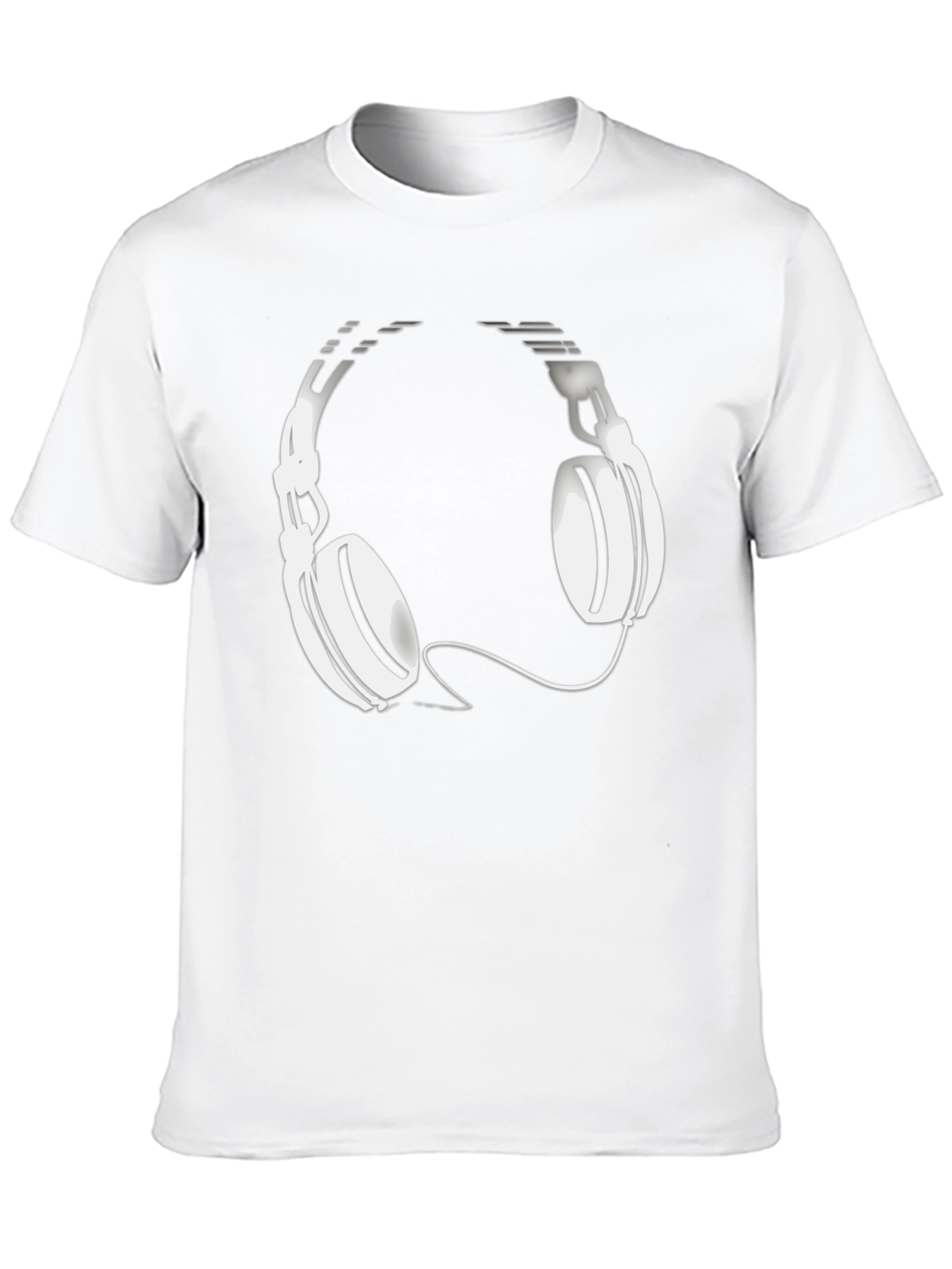 Cool Black T-Shirt with Headphone Graphic