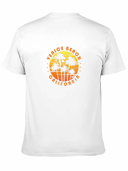 Venice Beach California Palm Tree Graphic T-Shirt