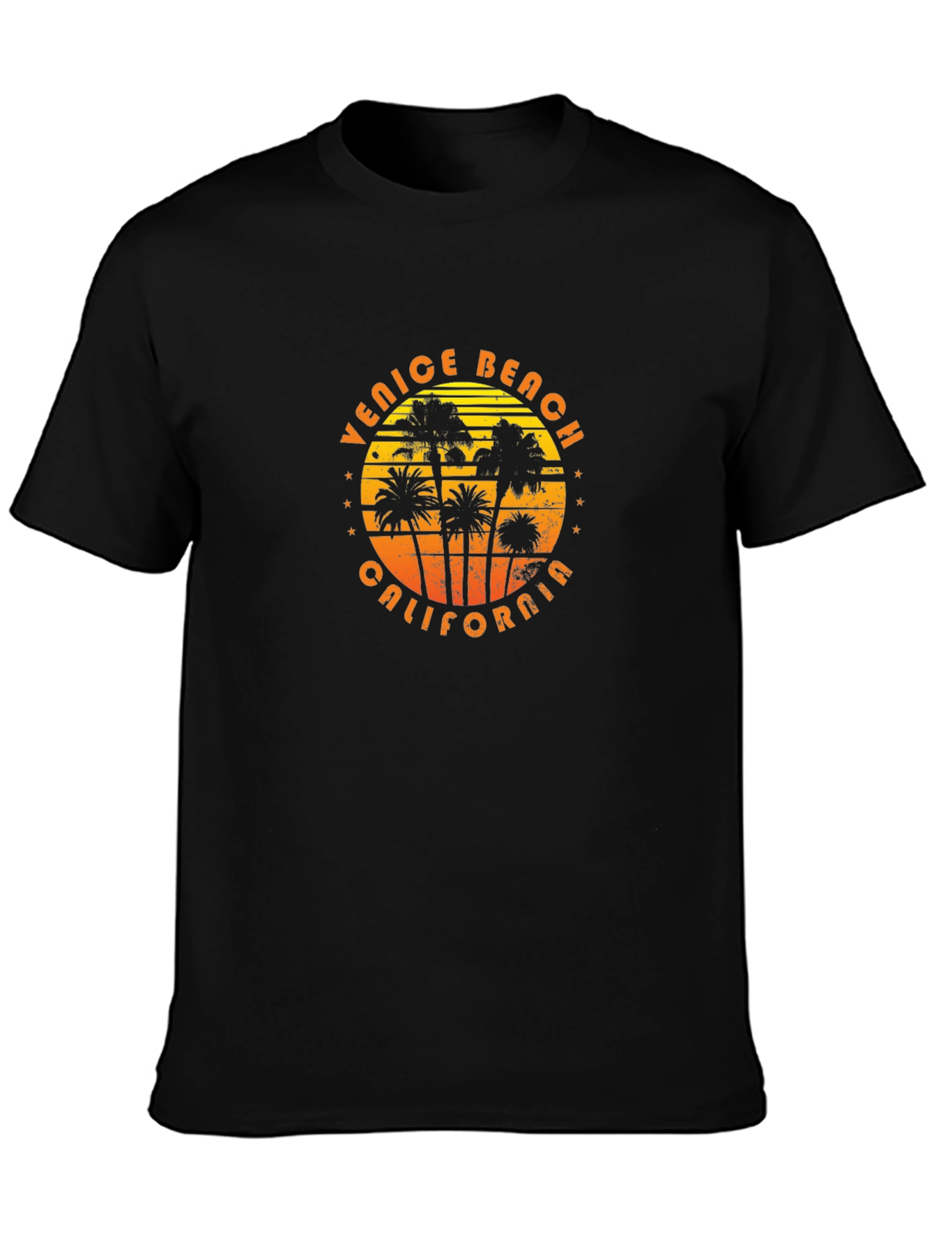 Venice Beach California Palm Tree Graphic T-Shirt