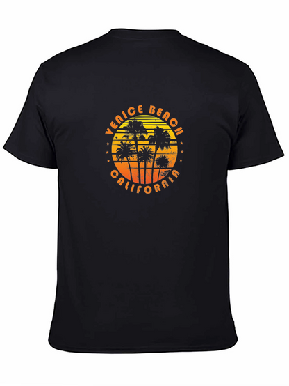 Venice Beach California Palm Tree Graphic T-Shirt