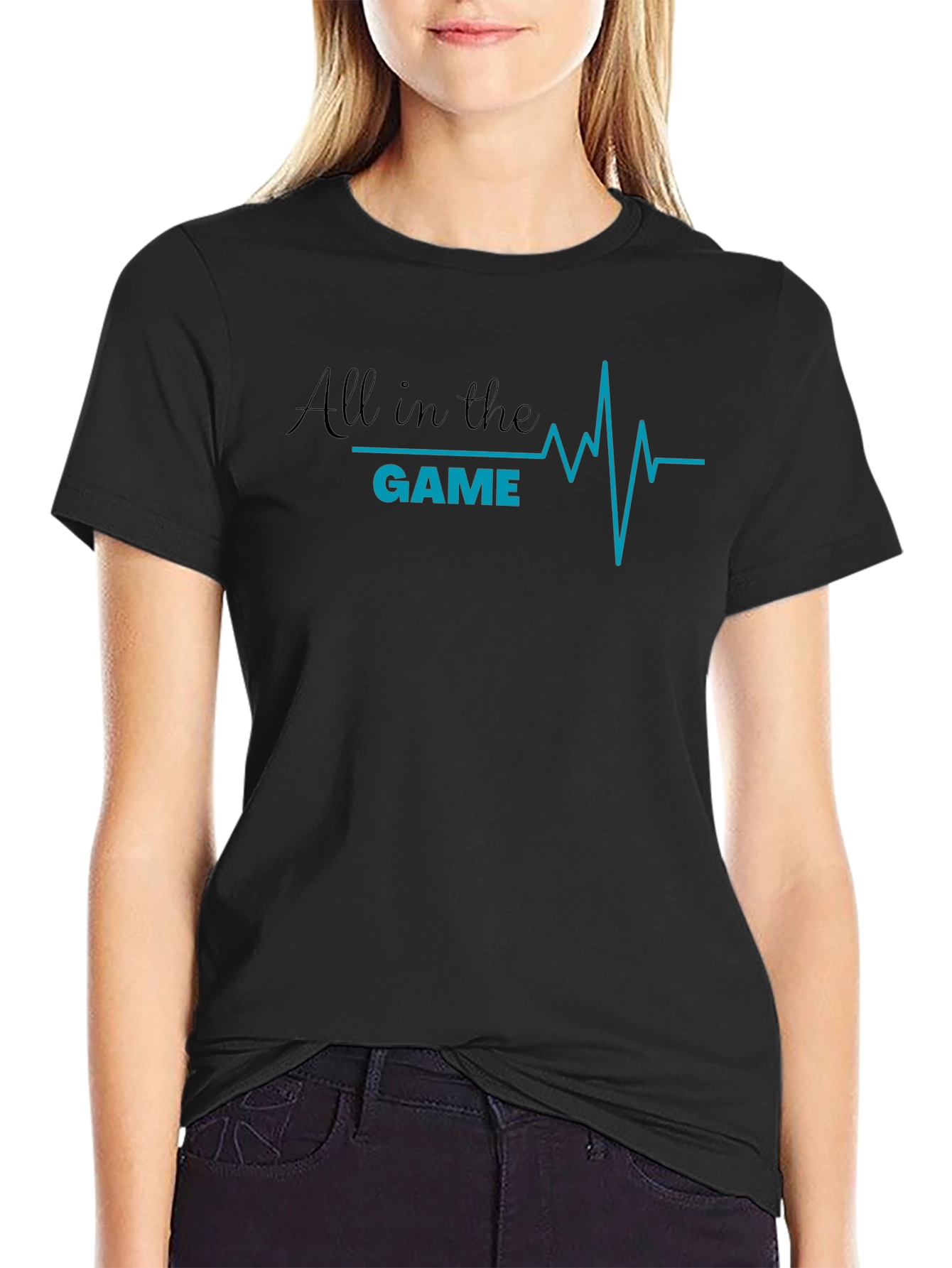 All in the Game Graphic Tee - Black