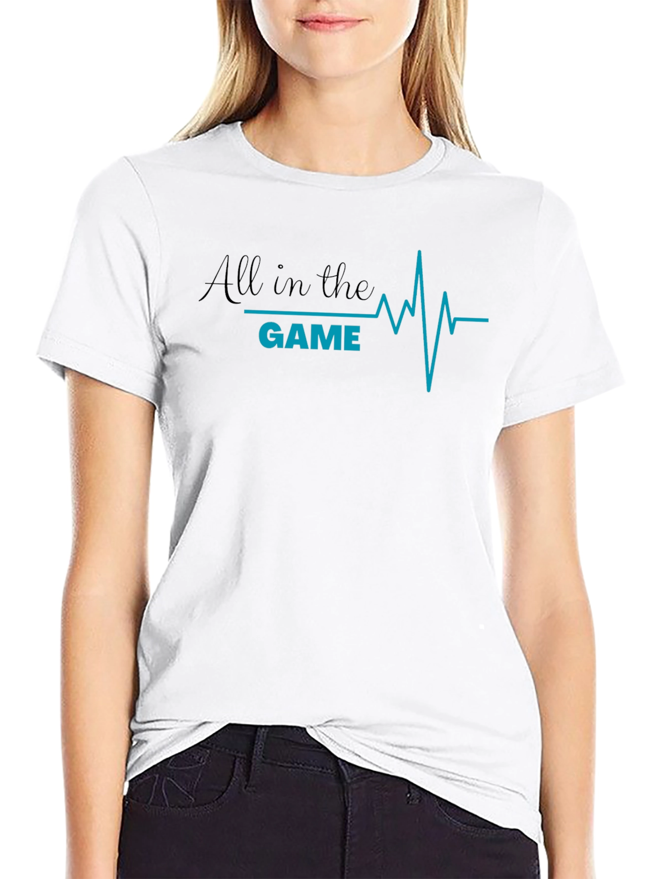 All in the Game Graphic Tee - Black