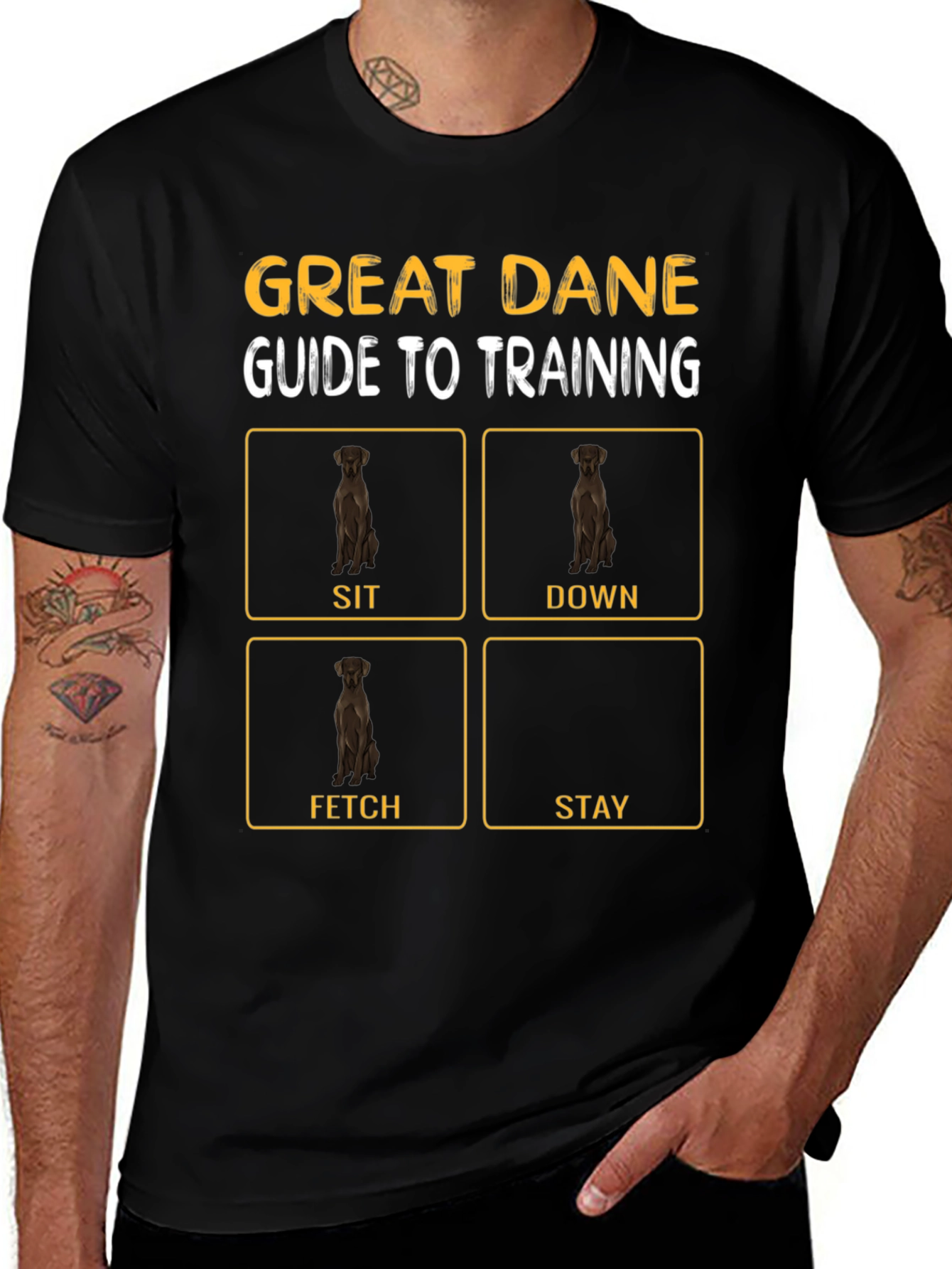 Great Dane Training Guide T-Shirt