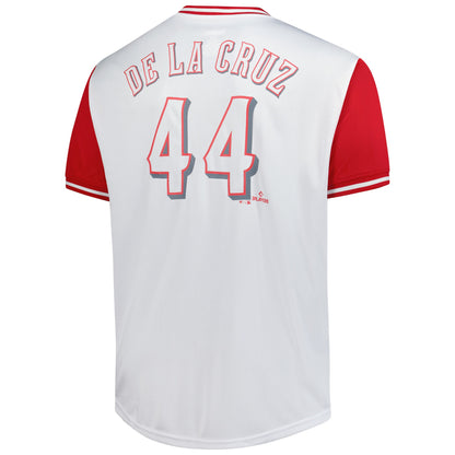 Elly De La Cruz Cincinnati Reds Profile Big &amp;amp; Tall Name &amp;amp; Number Jersey - White