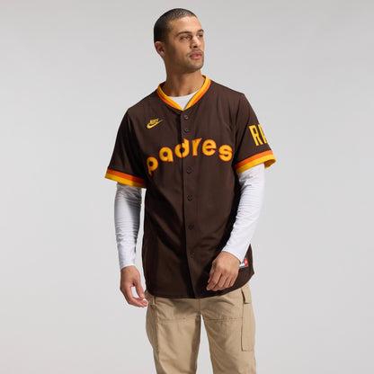 San Diego Padres Nike Cooperstown Collection Limited Jersey - Brown