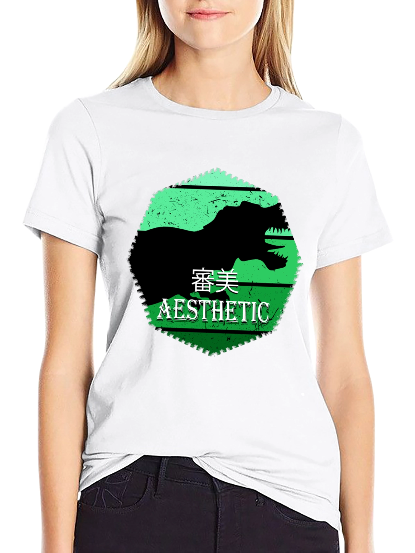Aesthetic Dinosaur Graphic Tee
