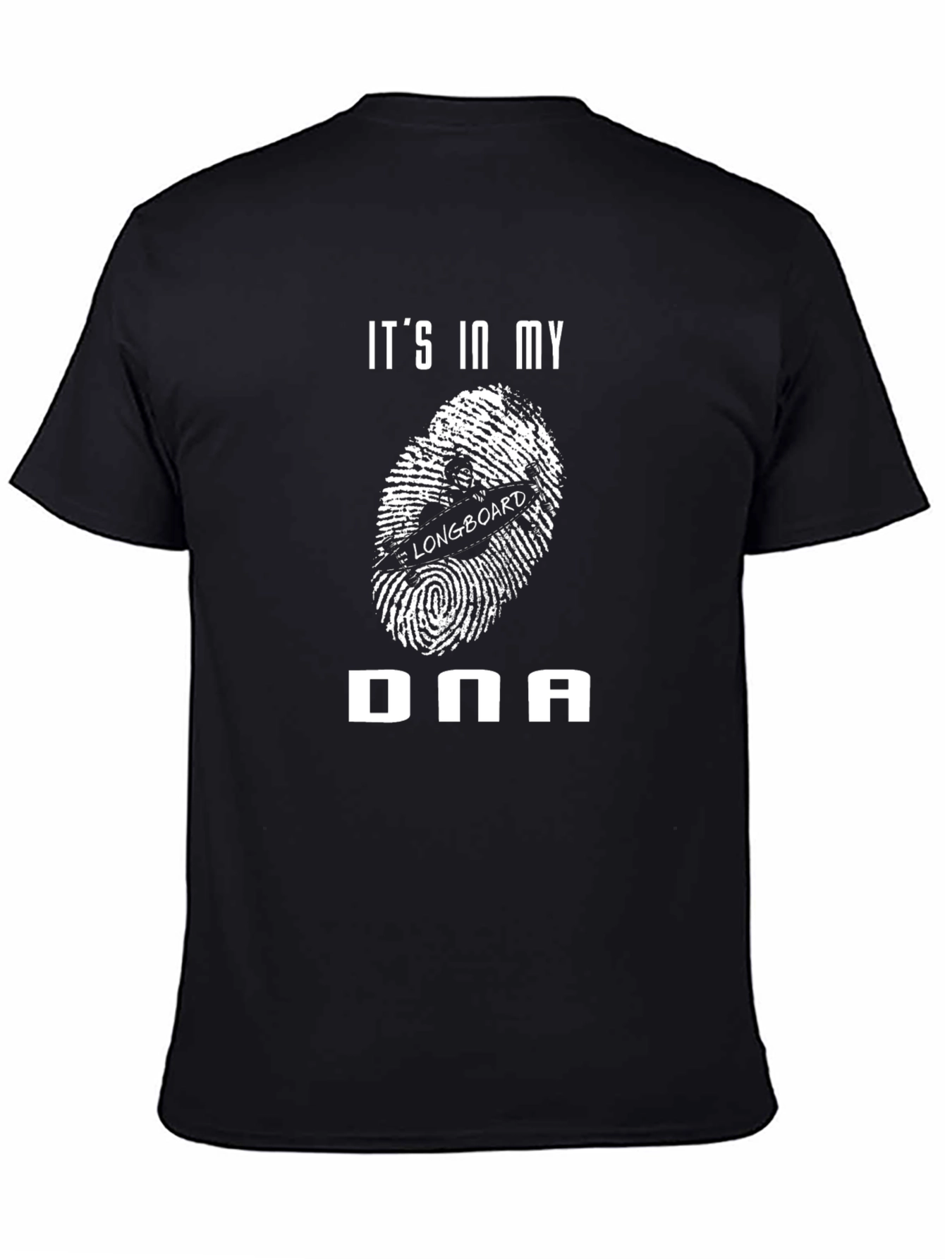 Longboard DNA T-Shirt - Black Graphic Tee
