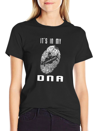 Longboard DNA T-Shirt - Black Graphic Tee