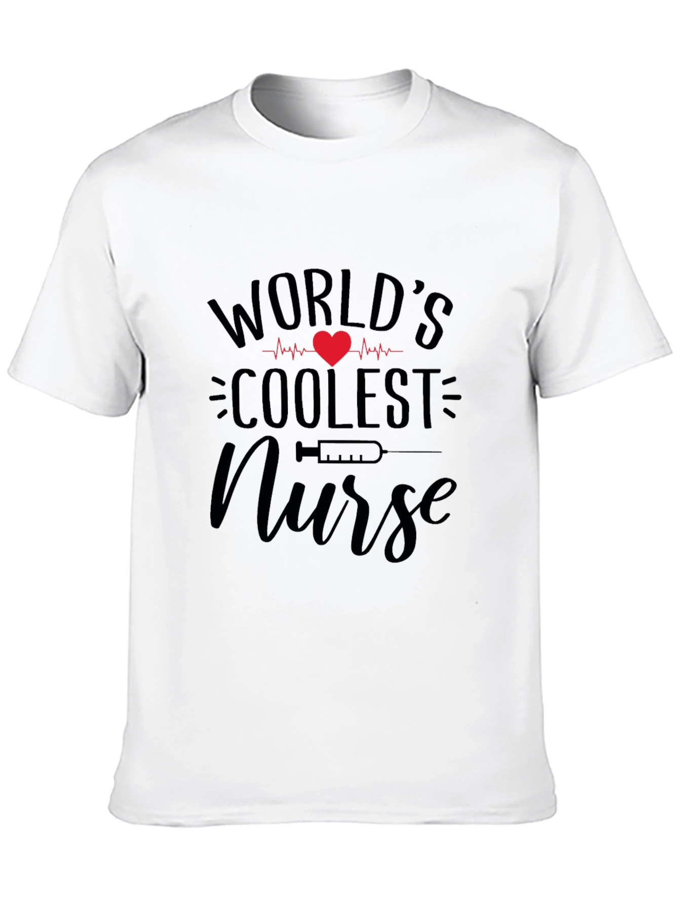 Worlds Coolest Nurse Graphic Tee - Black