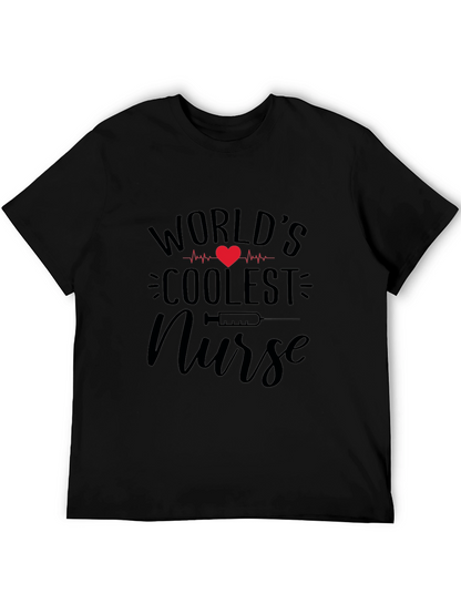 Worlds Coolest Nurse Graphic Tee - Black