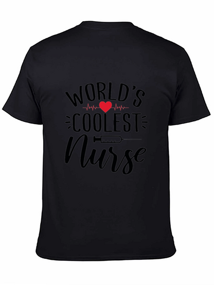 Worlds Coolest Nurse Graphic Tee - Black