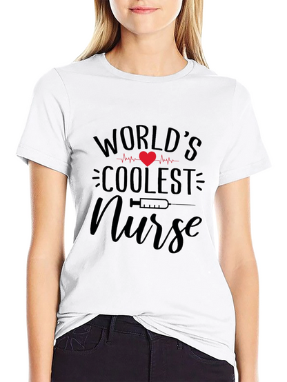 Worlds Coolest Nurse Graphic Tee - Black