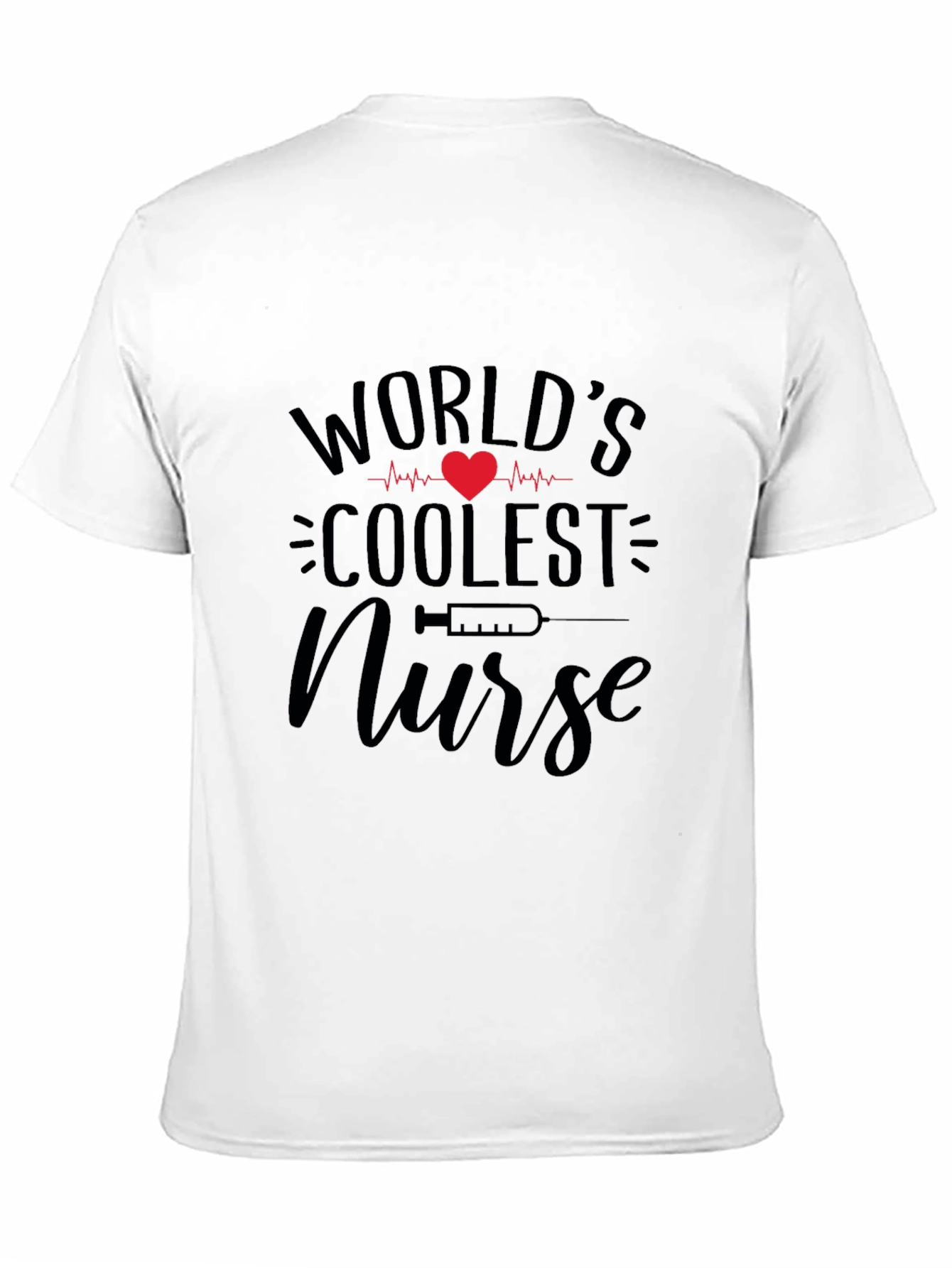 Worlds Coolest Nurse Graphic Tee - Black