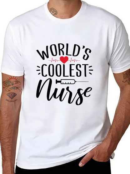 Worlds Coolest Nurse Graphic Tee - Black