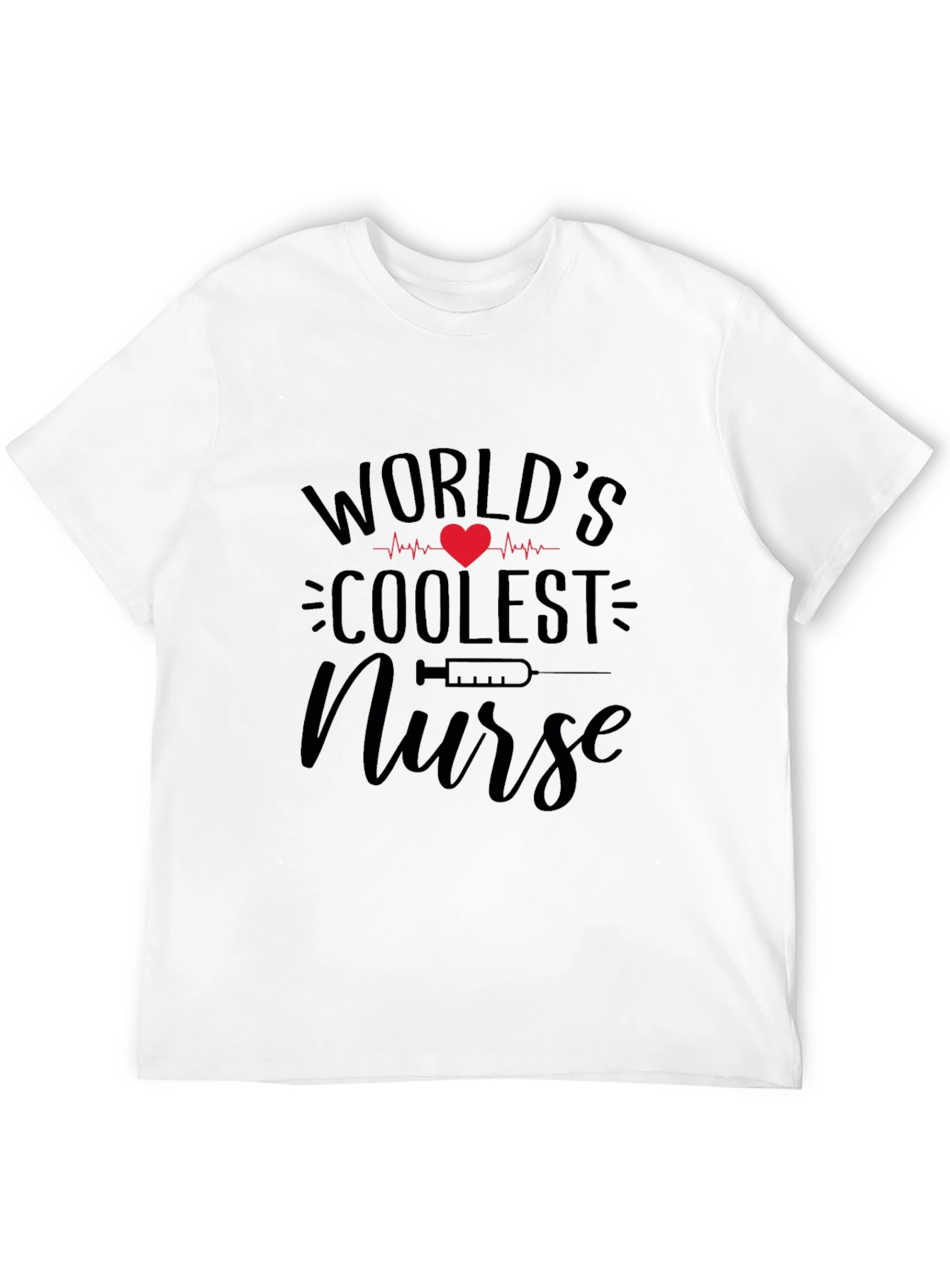Worlds Coolest Nurse Graphic Tee - Black