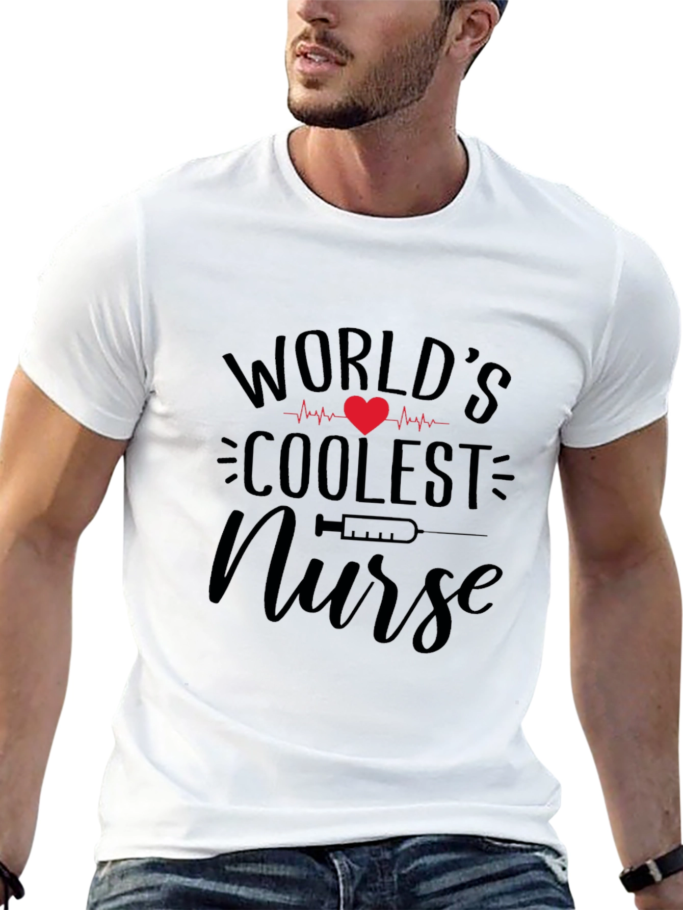 Worlds Coolest Nurse Graphic Tee - Black