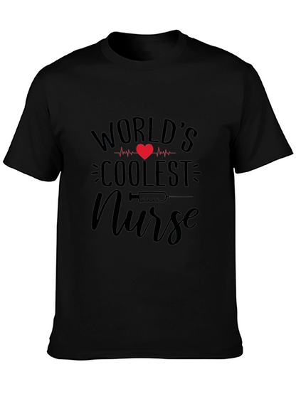 Worlds Coolest Nurse Graphic Tee - Black