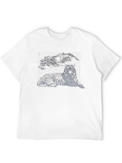 Tiger Graphic Black T-Shirt - Cool Wildlife Design