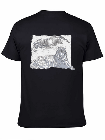 Tiger Graphic Black T-Shirt - Cool Wildlife Design
