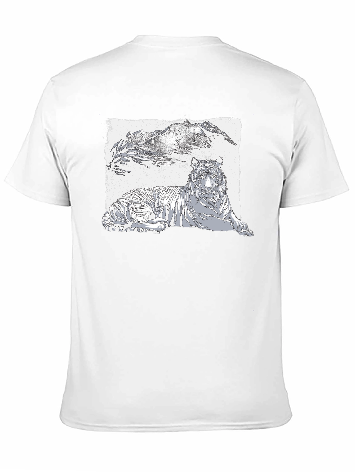Tiger Graphic Black T-Shirt - Cool Wildlife Design