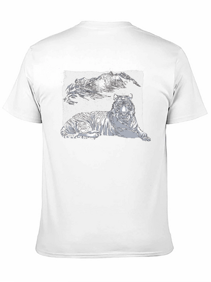 Tiger Graphic Black T-Shirt - Cool Wildlife Design