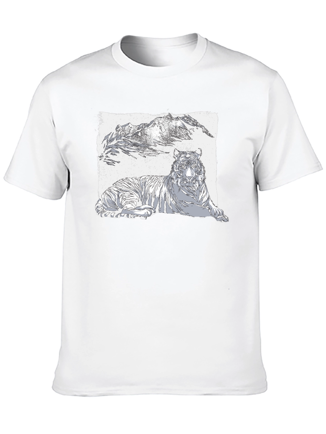 Tiger Graphic Black T-Shirt - Cool Wildlife Design