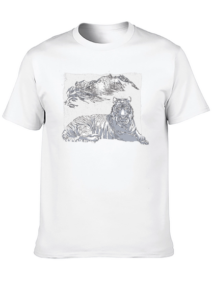 Tiger Graphic Black T-Shirt - Cool Wildlife Design