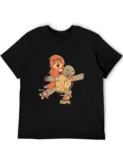 Sloth & Turtle Roller Skate T-Shirt