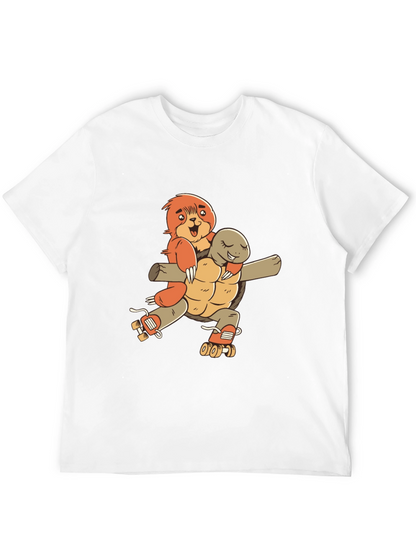 Sloth & Turtle Roller Skate T-Shirt