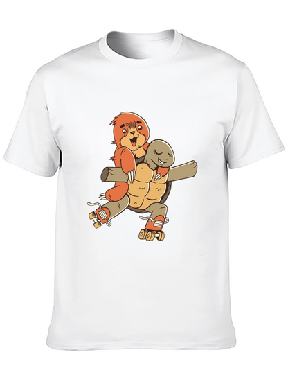 Sloth & Turtle Roller Skate T-Shirt