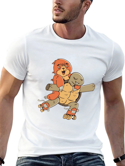 Sloth & Turtle Roller Skate T-Shirt