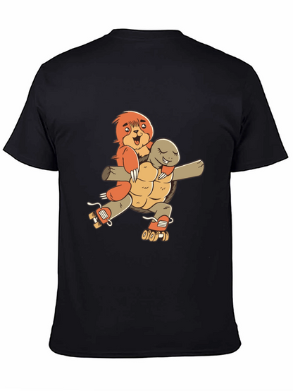 Sloth & Turtle Roller Skate T-Shirt