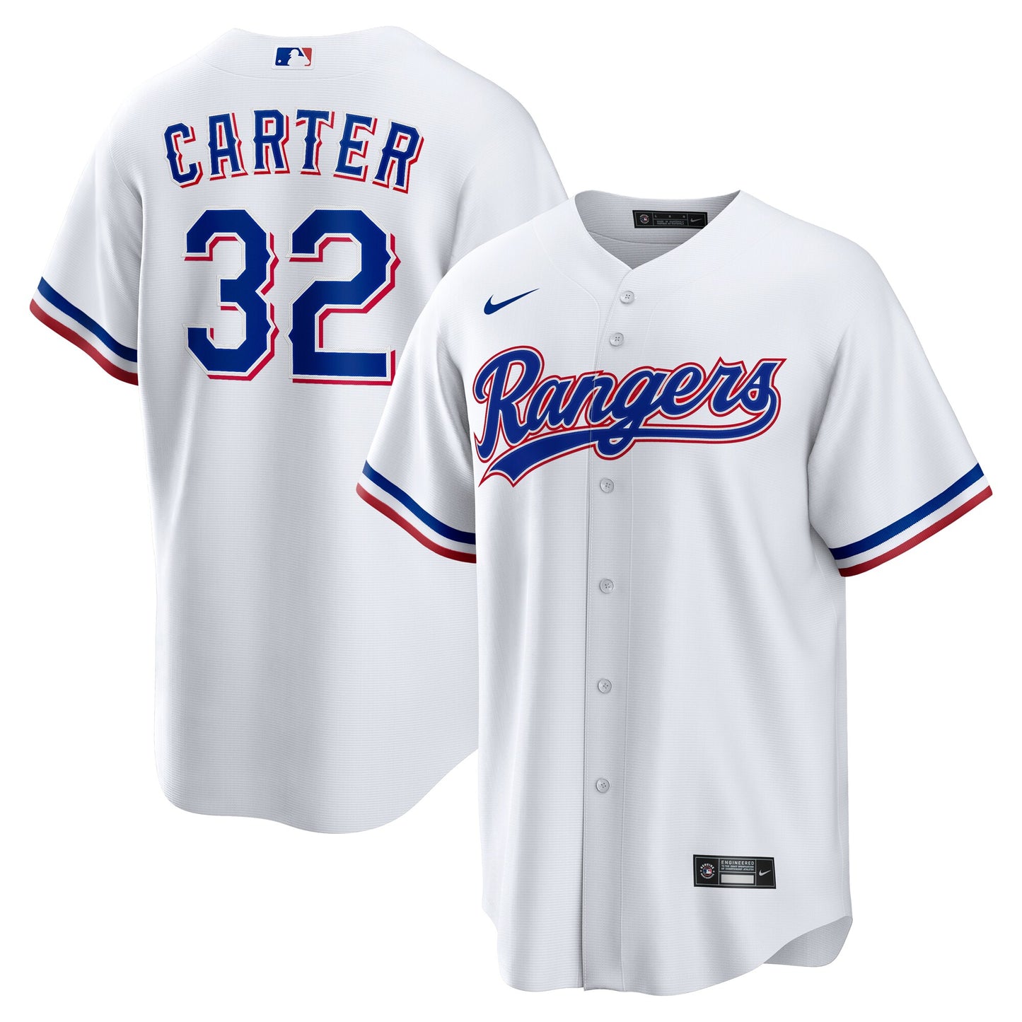 Evan Carter Texas Rangers Nike Home Replica Jersey - White