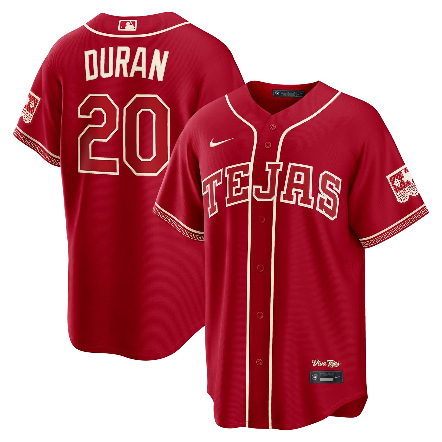 Ezequiel Duran Texas Rangers Nike 2026 City Connect Stadium Jersey - Red