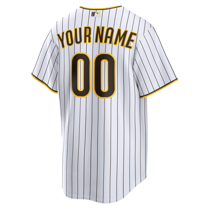 San Diego Padres Nike Home Replica Custom Jersey - White