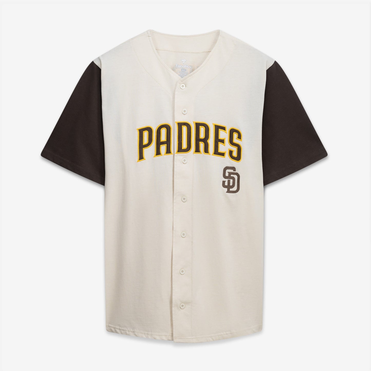 San Diego Padres Profile Big &amp;amp; Tall Two-Color Fashion Jersey - Cream/Brown
