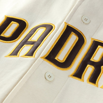 San Diego Padres Profile Big &amp;amp; Tall Two-Color Fashion Jersey - Cream/Brown