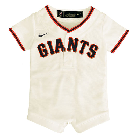 San Francisco Giants Nike Infant Home Replica Romper Jersey - Cream