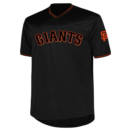 San Francisco Giants Profile Big &amp;amp; Tall Pop Fashion Jersey - Black